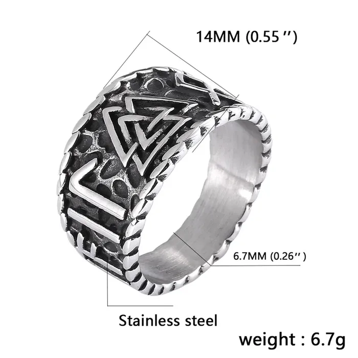 Viking Ring Odins Knot Valhalla Vikings Rings