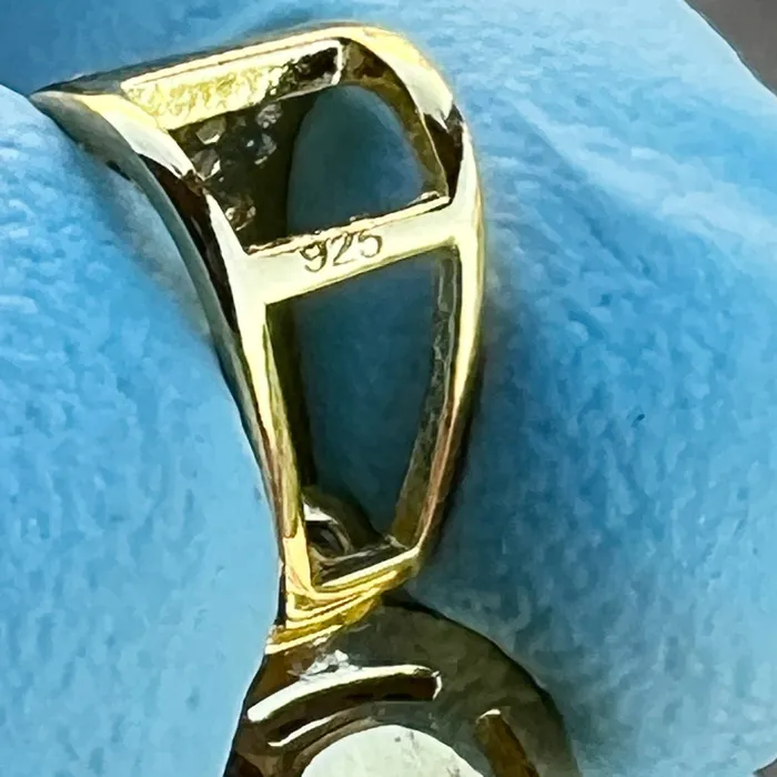 14K Gold Plated 925 Silver TwoTone GG 249 Z Bar Pill Zannies Xannies Zanbar Pendant CZ Harlem Rings 14K Gold Plated 925 Silver TwoTone GG 249 Z Bar Pill Zannies Xannies Zanbar Pendant CZ Harlem Rings