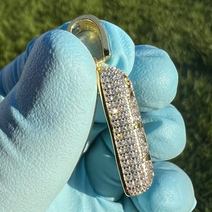 14K Gold Plated 925 Silver TwoTone GG 249 Z Bar Pill Zannies Xannies Zanbar Pendant CZ Harlem Rings 14K Gold Plated 925 Silver TwoTone GG 249 Z Bar Pill Zannies Xannies Zanbar Pendant CZ Harlem Rings