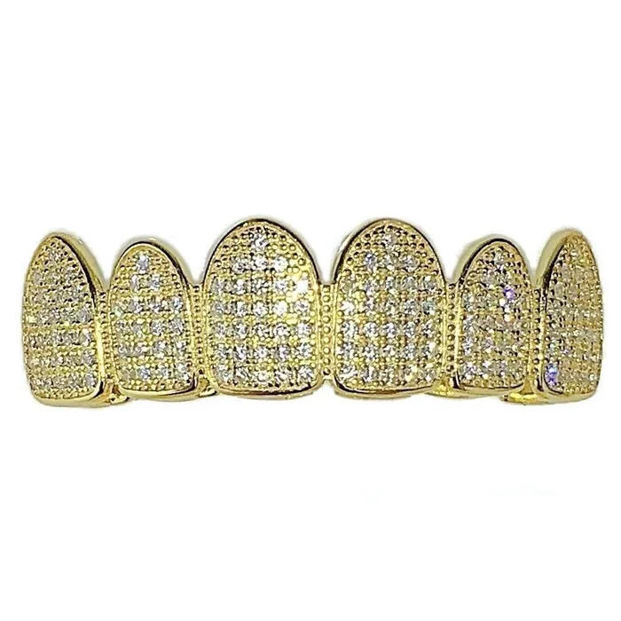 14K Gold Plated over 925 Silver Top Micro Pave Grillz Bling Cartel Admin Earrings 14K Gold Plated over 925 Silver Top Micro Pave Grillz Bling Cartel Admin Earrings