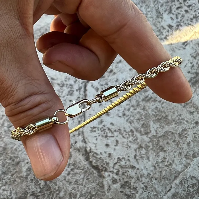 14K Gold Plated Queen Nefertiti Iced Rope Chain Necklace 24 Bling Cartel Necklaces