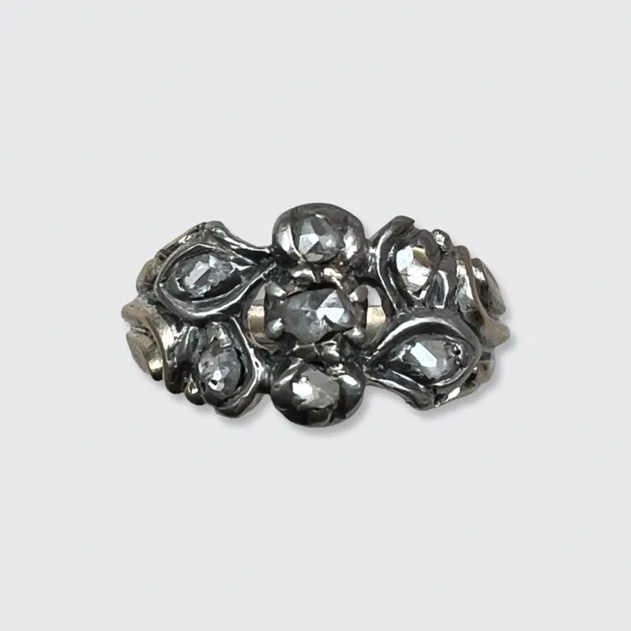 21stfinds Rings Georgian RoseCut Diamond Giardinetti Ring