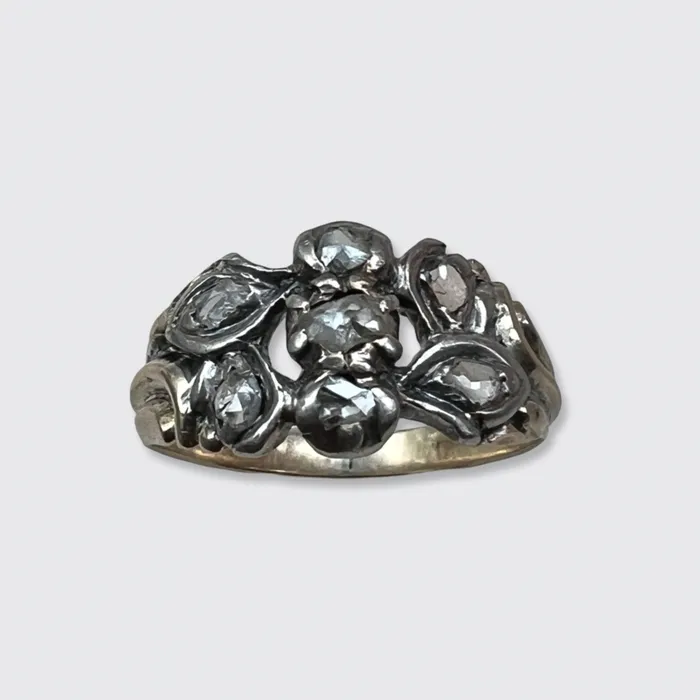 21stfinds Rings Georgian RoseCut Diamond Giardinetti Ring