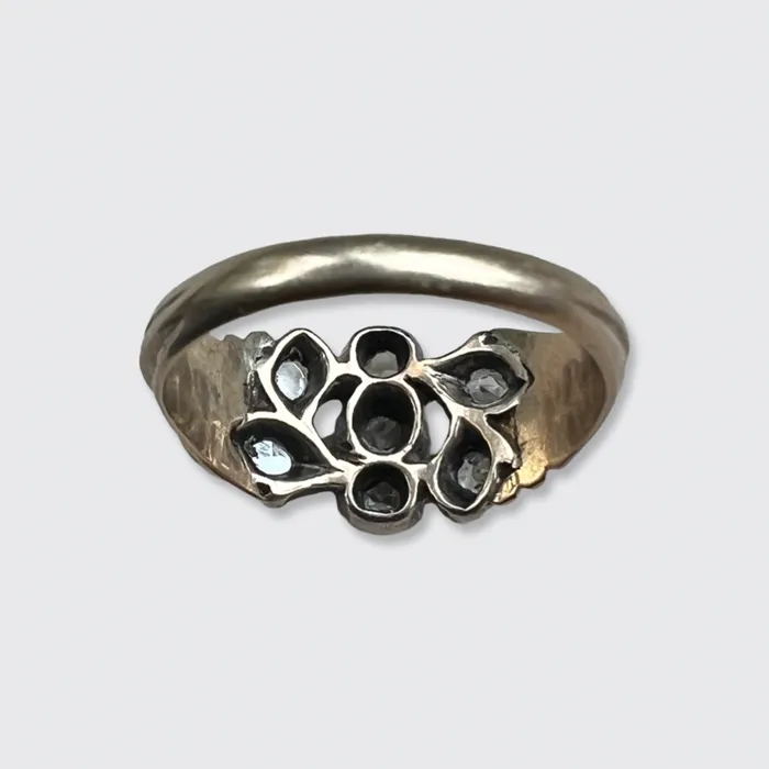 21stfinds Rings Georgian RoseCut Diamond Giardinetti Ring
