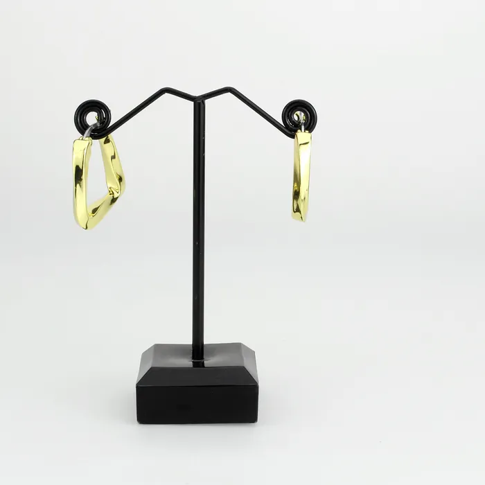 3W1759G Flash Gold Brass Earring with NoStone in No Stone Alamode Earrings
