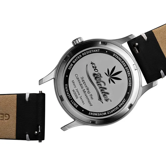 420Waldos Womens Quartz Watch Mary Jane Blue Soft Genuine Leather Strap W2005 420Waldos Watches 420Waldos Womens Quartz Watch Mary Jane Blue Soft Genuine Leather Strap W2005 420Waldos Watches