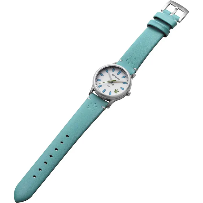 420Waldos Womens Quartz Watch Mary Jane Blue Soft Genuine Leather Strap W2005 420Waldos Watches 420Waldos Womens Quartz Watch Mary Jane Blue Soft Genuine Leather Strap W2005 420Waldos Watches