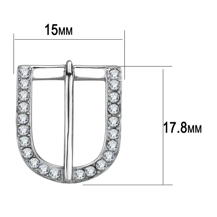 Alamode Earrings TK3489 High polished no plating Stainless Steel Earrings with Top Grade Crystal in Clear