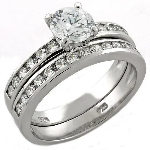 Alamode LOAS1024 Rhodium 925 Sterling Silver Ring with AAA Grade CZ in Clear Rings Alamode LOAS1024 Rhodium 925 Sterling Silver Ring with AAA Grade CZ in Clear Rings