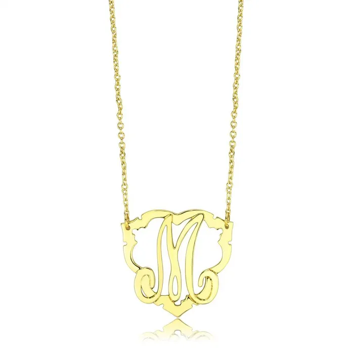 Alamode Necklaces LO4688 Flash Gold Brass Necklace with No Stone