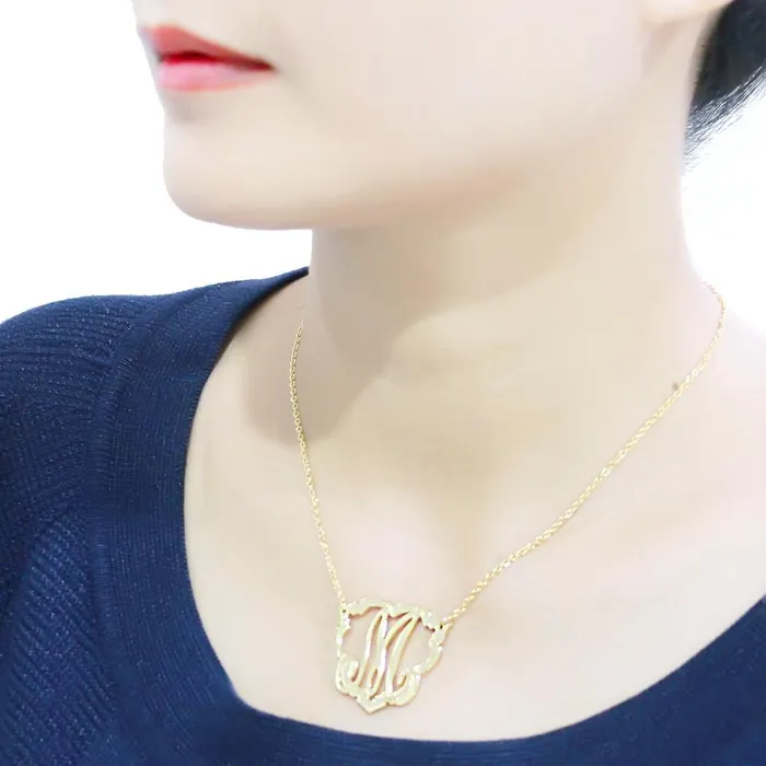 Alamode Necklaces LO4688 Flash Gold Brass Necklace with No Stone