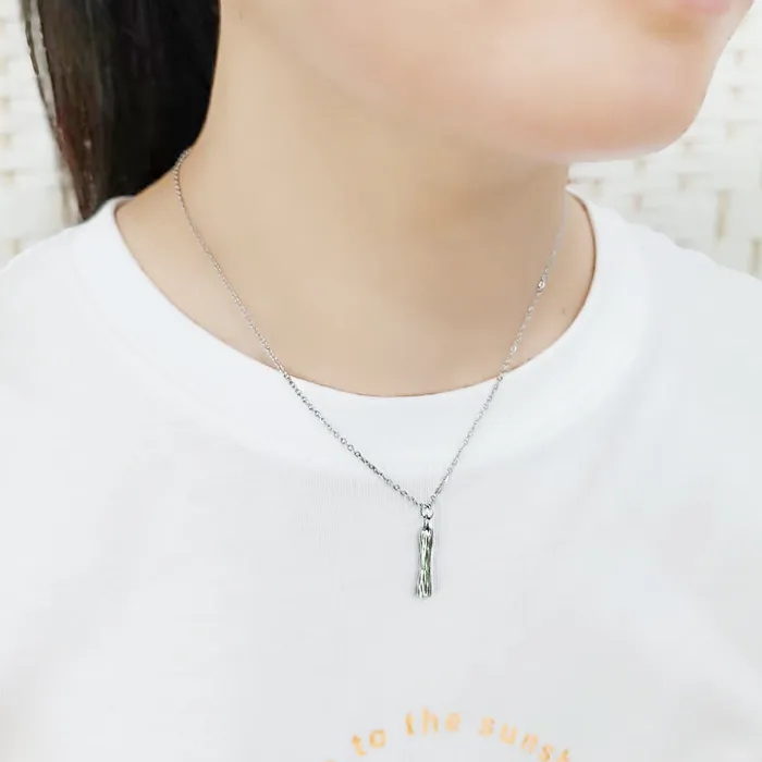 Alamode Necklaces TK3853I High Polished Stainless Steel Chain Initial Pendant Letter I Alamode Necklaces TK3853I High Polished Stainless Steel Chain Initial Pendant Letter I