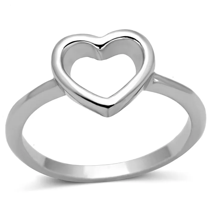 Alamode Rings LO3986 Rhodium Brass Ring with No Stone in No Stone