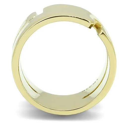 Alamode Rings TK3118 IP GoldIon Plating Stainless Steel Ring with No Stone