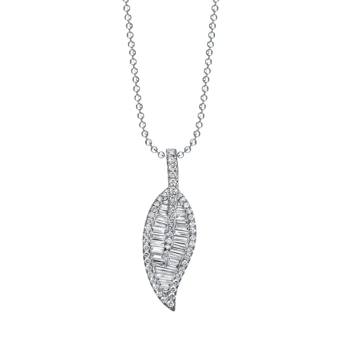 anitako Necklaces LARGE LEAF DIAMOND NECKLACE anitako Necklaces LARGE LEAF DIAMOND NECKLACE