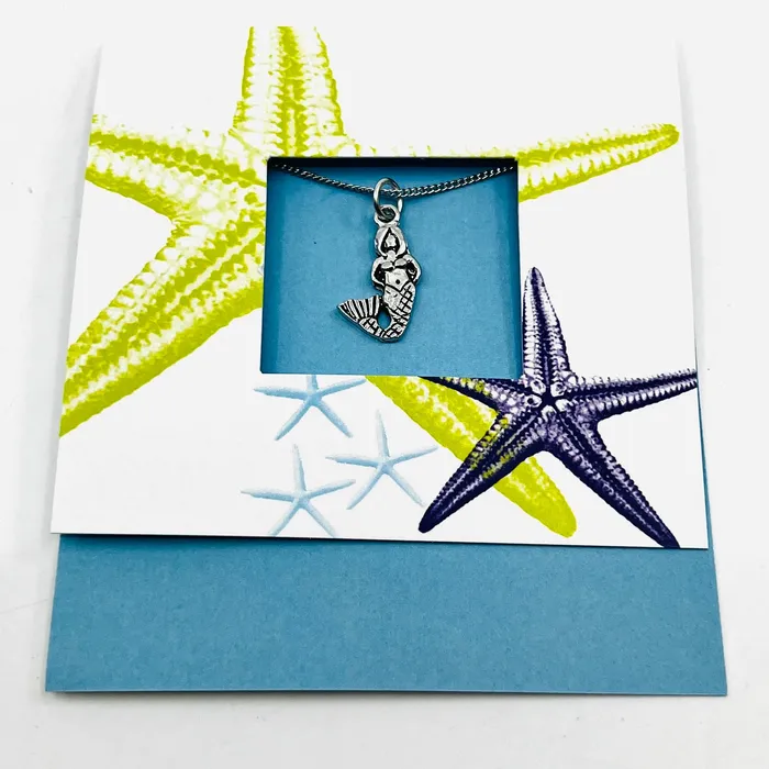 Basic Spirit Necklaces Pewter Mermaid Pendant Necklace