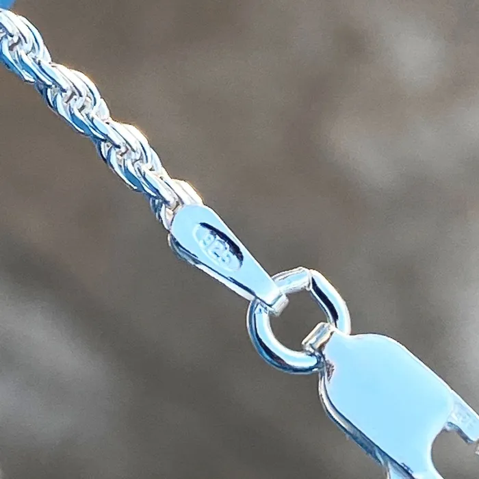 Bling Cartel Admin Necklaces Italy 925 Sterling Silver Rope Chain Necklace 18 Inch 18mm Bling Cartel Admin Necklaces Italy 925 Sterling Silver Rope Chain Necklace 18 Inch 18mm