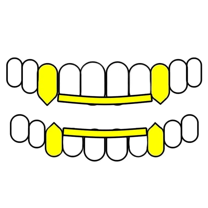 Bling Cartel Admin Rings Real 10K Gold TwoTone Diamond Dust Vampire Fangs Custom Grillz