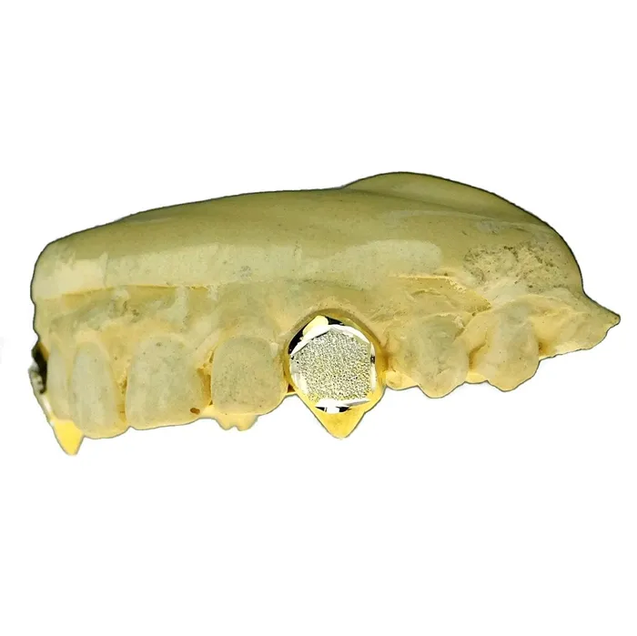 Bling Cartel Admin Rings Real 10K Gold TwoTone Diamond Dust Vampire Fangs Custom Grillz