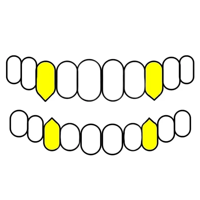 Bling Cartel Admin Rings Real 10K Gold TwoTone Diamond Dust Vampire Fangs Custom Grillz