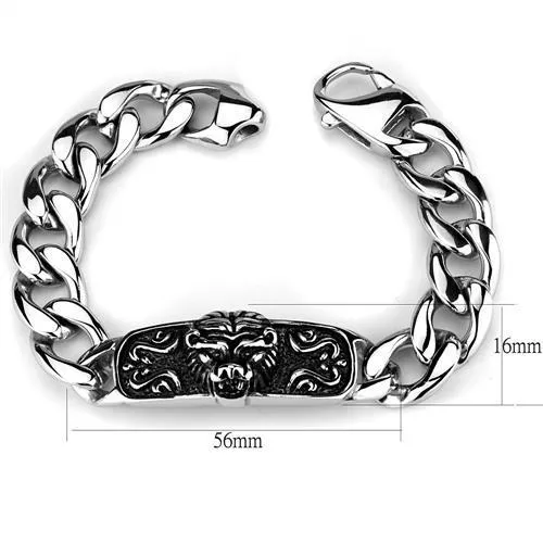 Bracelets Alamode TK1978 High polished no plating Stainless Steel Bracelet with No Stone