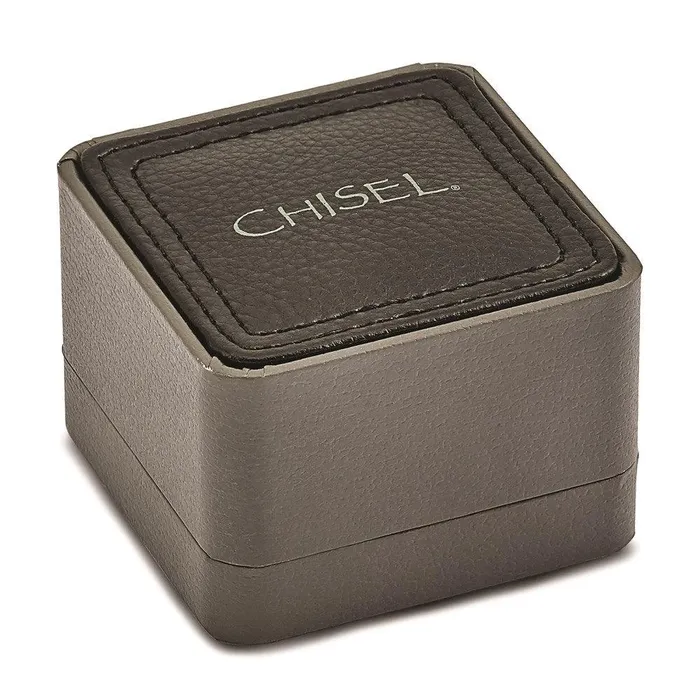 Bracelets Chisel Stainless Steel Polished Black Rubber Rectangle Cufflinks Bracelets Chisel Stainless Steel Polished Black Rubber Rectangle Cufflinks