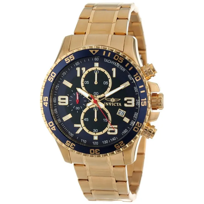 Bracelets Invicta Invicta 14878 Mens Yellow Steel Bracelet Quartz Specialty Chrono Blue Dial Date Watch Bracelets Invicta Invicta 14878 Mens Yellow Steel Bracelet Quartz Specialty Chrono Blue Dial Date Watch