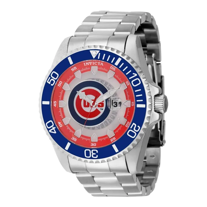 Bracelets Invicta Invicta Mens Watch MLB Chicago Cubs Rotating Bezel Silver Steel Bracelet 43458 Bracelets Invicta Invicta Mens Watch MLB Chicago Cubs Rotating Bezel Silver Steel Bracelet 43458