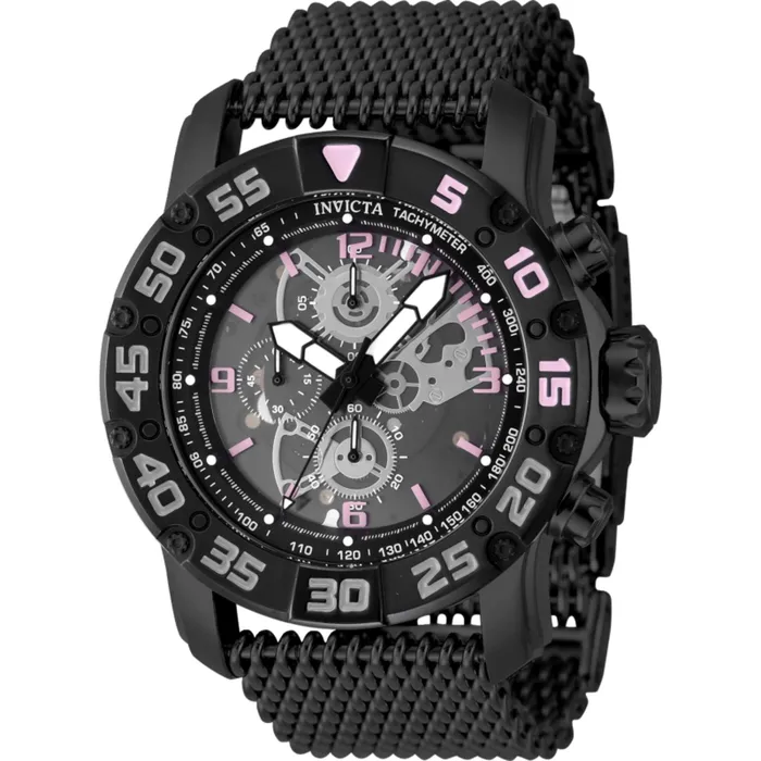 Bracelets Invicta Mens Watch Invicta Racing Grey Pink Black Bezel Mesh Bracelet 48054 Invicta Bracelets Invicta Mens Watch Invicta Racing Grey Pink Black Bezel Mesh Bracelet 48054 Invicta