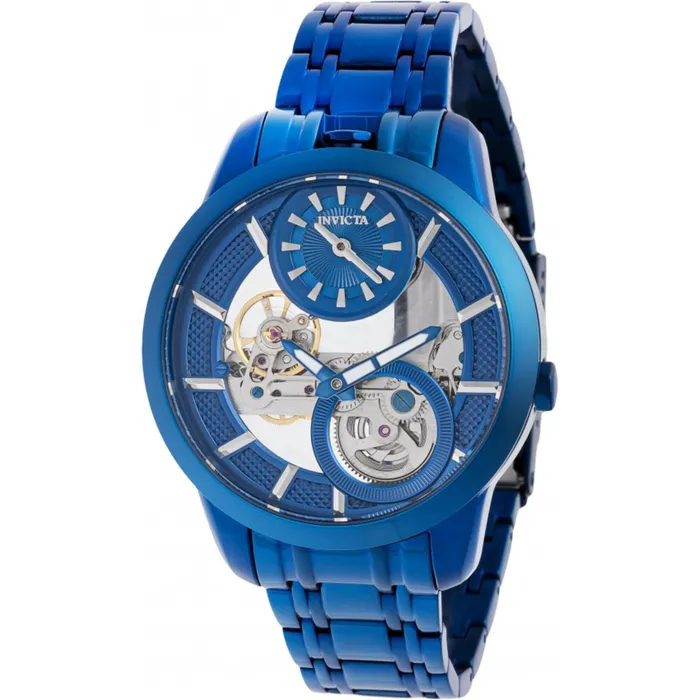 Bracelets Invicta Mens Watch Objet D Art Mechanical Ghost Bridge Dial Blue Bracelet 44331 Invicta Bracelets Invicta Mens Watch Objet D Art Mechanical Ghost Bridge Dial Blue Bracelet 44331 Invicta