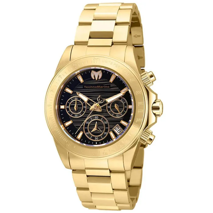 Bracelets TechnoMarine Technomarine Womens Chronograph Watch Manta Ray Black Dial Bracelet TM219014 Bracelets TechnoMarine Technomarine Womens Chronograph Watch Manta Ray Black Dial Bracelet TM219014