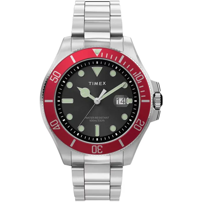 Bracelets Timex Timex Mens Watch Harborside Quartz Black Dial Silver Tone Bracelet TW2U41700 Bracelets Timex Timex Mens Watch Harborside Quartz Black Dial Silver Tone Bracelet TW2U41700