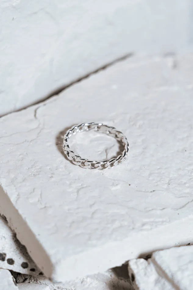 Chain Ring Silver Kty Rings