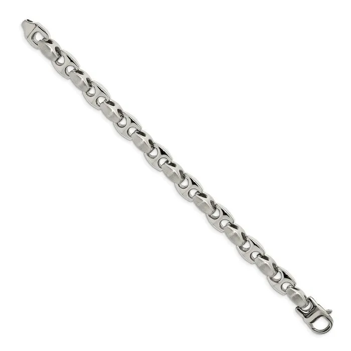 Chisel Bracelets Stainless Steel Brushed and Polished 825in Bracelet Chisel Bracelets Stainless Steel Brushed and Polished 825in Bracelet