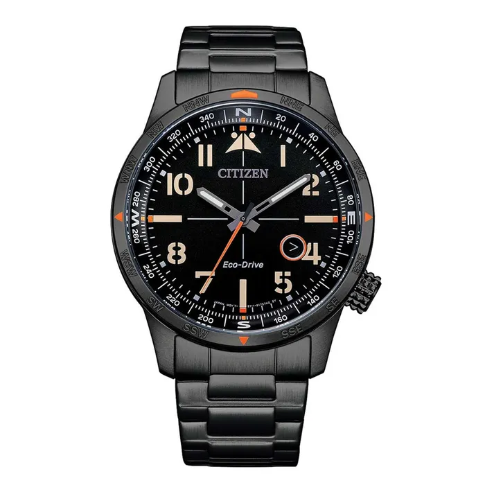Citizen Mens Watch EcoDrive Black Dial Stainless Steel Bracelet BM755583E Citizen Bracelets Citizen Mens Watch EcoDrive Black Dial Stainless Steel Bracelet BM755583E Citizen Bracelets