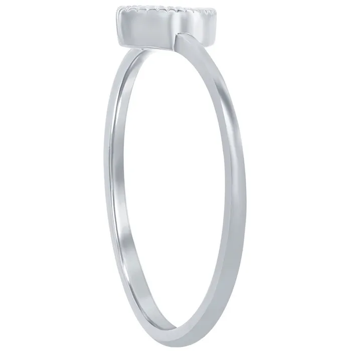 Classic Rings Classic Womens Sterling Silver Marquise CZ Ring W2744