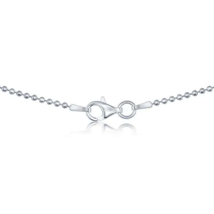 Classic Rings Sterling Silver 16mm Bead Chain 9 Classic Rings Sterling Silver 16mm Bead Chain 9
