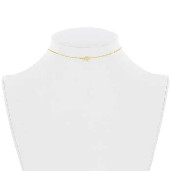 Classic Rings Sterling Silver Center Small Sideways Cross Choker Gold Plated Classic Rings Sterling Silver Center Small Sideways Cross Choker Gold Plated