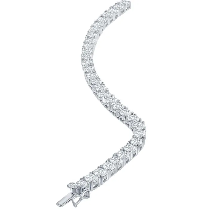 Classic Womens Necklace Sterling Silver 4mm Round Cubic Zirconia Tennis M625420 Classic Necklaces Classic Womens Necklace Sterling Silver 4mm Round Cubic Zirconia Tennis M625420 Classic Necklaces