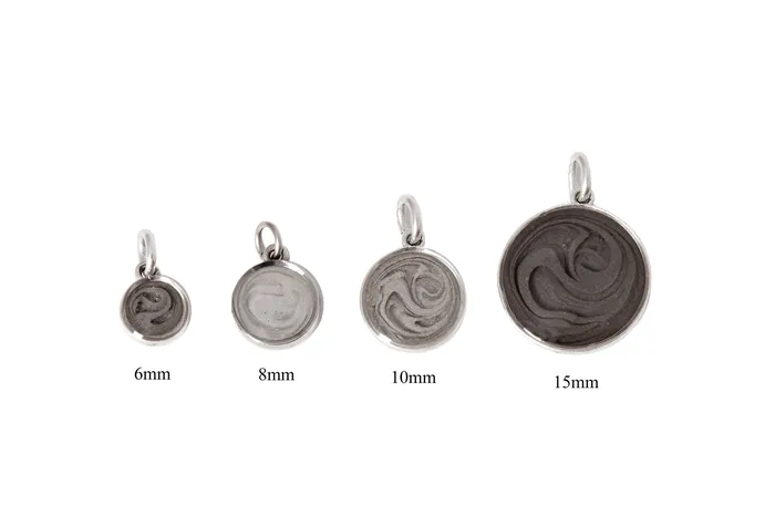 closebymejewelry Necklaces 10mm Dome Cremation Necklace in 14K Yellow Gold