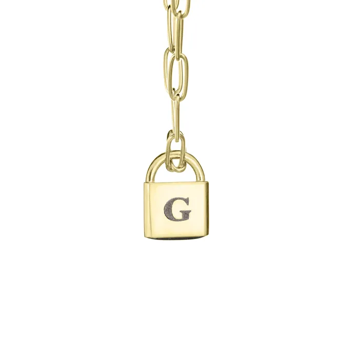 closebymejewelry Necklaces Lock Cremation Necklace in 14K Yellow Gold