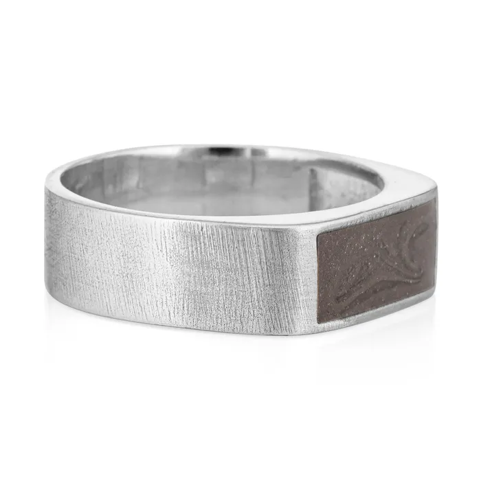 closebymejewelry Rings Mens Classic Band Cremation Ring in Sterling Silver