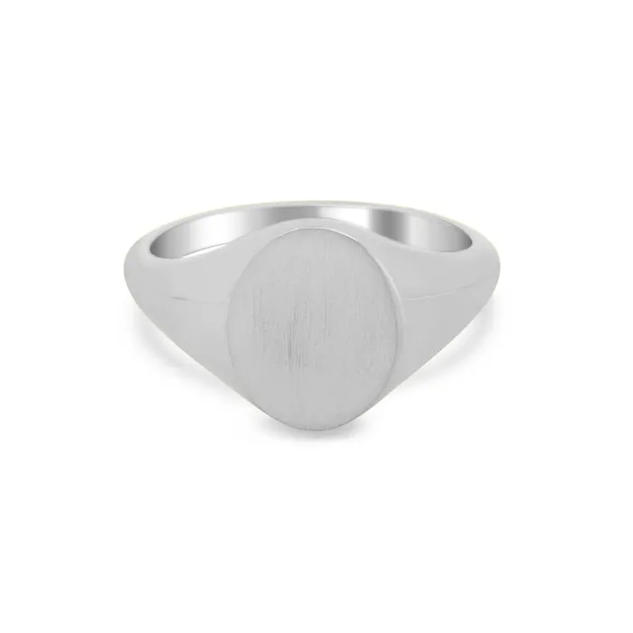 deBebians Rings Womens Oval Signet Ring Small