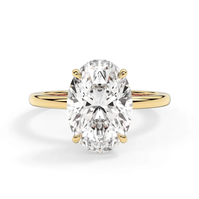 deBebians Rings Wrap Diamond Engagement Ring with Plain Band White Wrap