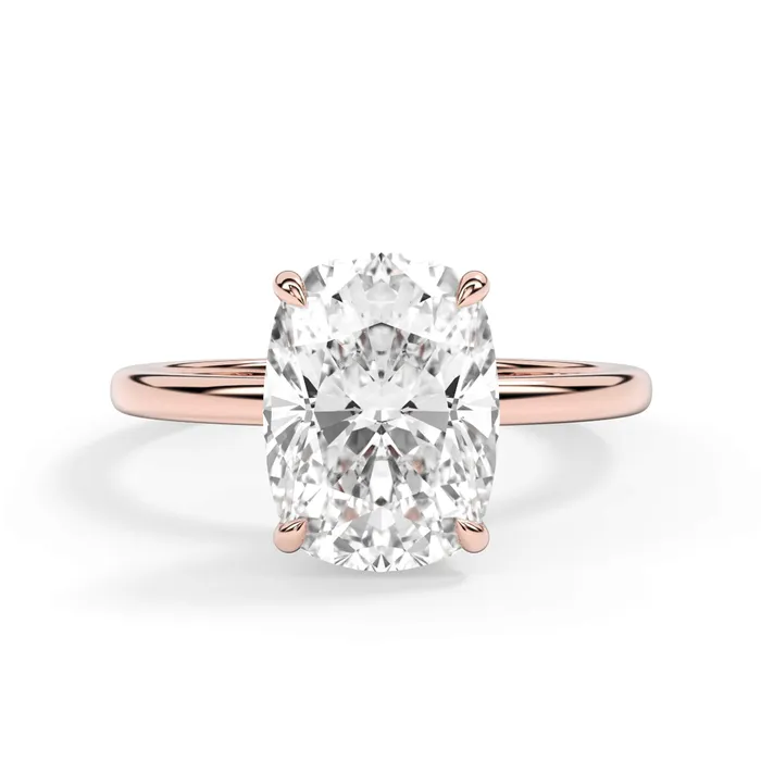 deBebians Rings Wrap Diamond Engagement Ring with Plain Band White Wrap