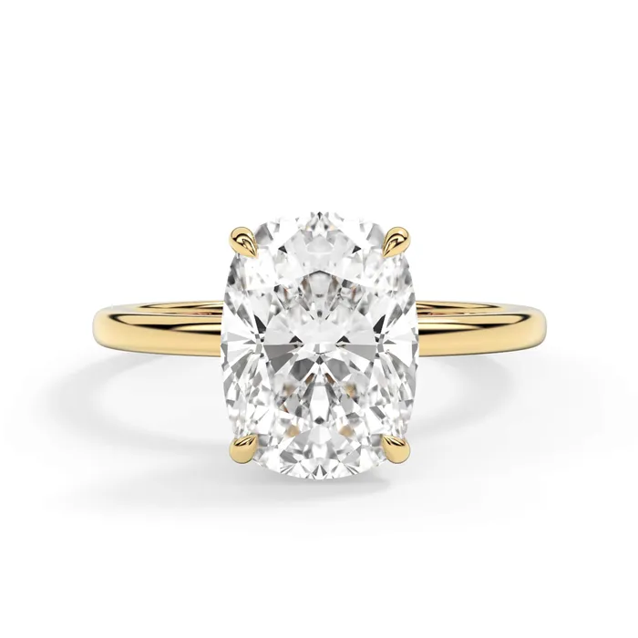 deBebians Rings Wrap Diamond Engagement Ring with Plain Band White Wrap