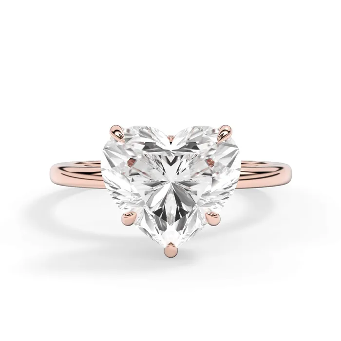 deBebians Rings Wrap Diamond Engagement Ring with Plain Band White Wrap