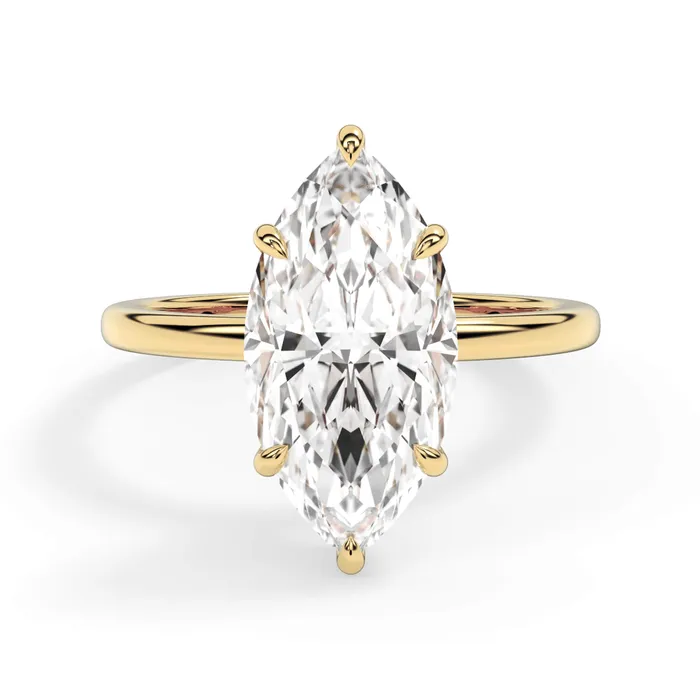 deBebians Rings Wrap Diamond Engagement Ring with Plain Band White Wrap