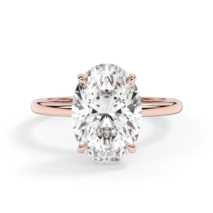 deBebians Rings Wrap Diamond Engagement Ring with Plain Band White Wrap