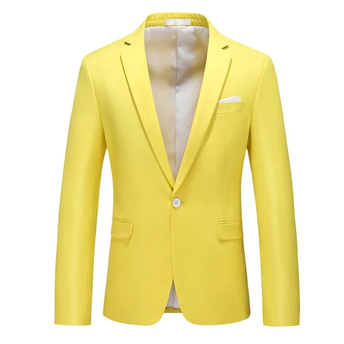 Divine Inspiration Styles Necklaces CGSUITS Mens Fashion Luxury Style Solid Color Design Premium Quality Yellow Blazer Suit Jacket Divine Inspiration Styles Necklaces CGSUITS Mens Fashion Luxury Style Solid Color Design Premium Quality Yellow Blazer Suit Jacket